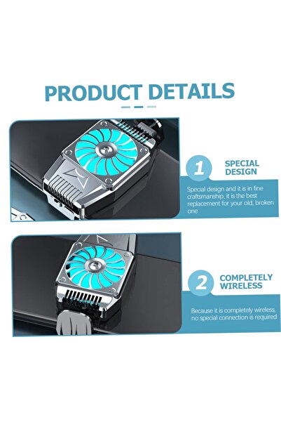 Aırstorr Telefonlar için kablolu/kablosuz magesafeli göstergeli şarjlı şarjsız pubg oyun telefon soğutucular