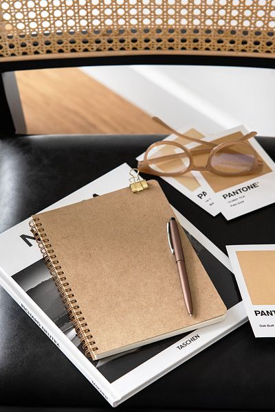 PAPERORA A5 Kraft Cardboard Cover 70 Sheets 110 Gram Dotted Notepad