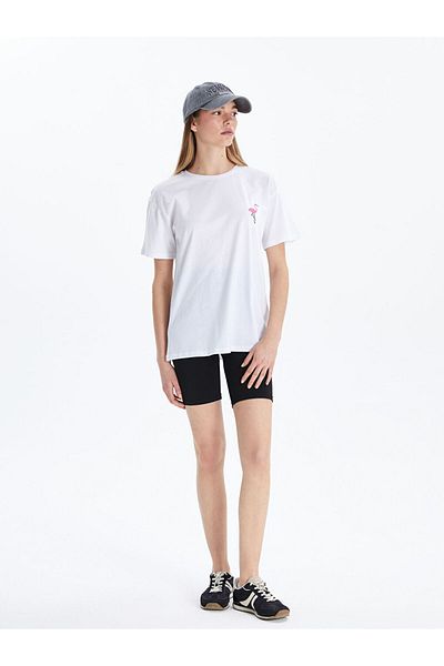 LC Waikiki New Season Crew Neck Embroidered Women's T-Shirt - S5Gr55Z8