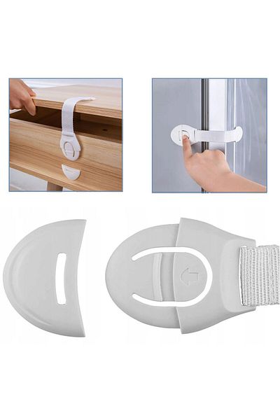SIPO Textile lock strap for cabinets and drawers x 10 pcs