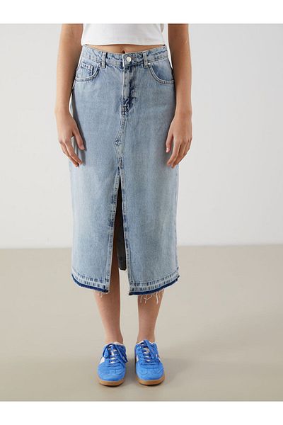 LC Waikiki Fusta de jeans pentru femei de sezon nou - S53120Z8