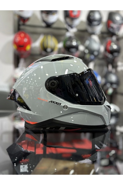 AXXIS PANTHER NARDO GRİ SİYAH VİZÖRLÜ (+1 ŞEFFAF VİZÖR)