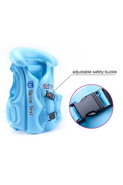 Janva 9-13 Yaş Çocuklar Için Şişme Havuz Ve Deniz Can Yeleği, Yüzme Öğrenme