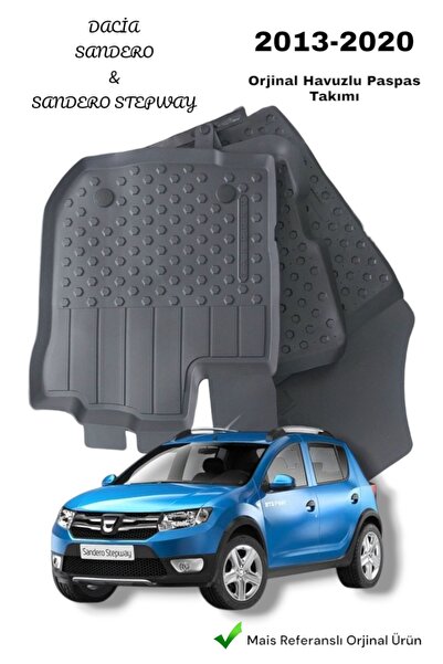 Orjinal Dacia Sandero & Sandero Stepway Havuzlu Paspas Takımı 8201621046
