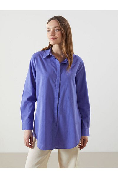 LC Waikiki Lilac Plain Women's Shirt Tunic