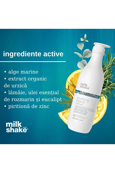 Milkshake Shampoo for oily hair, Milk Shake, Purifying Blend Shampoo, 1000ml
