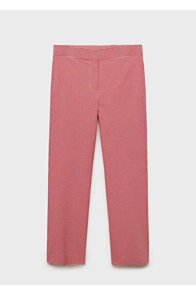 MANGO Woman Pötikareli Cropped Pantolon