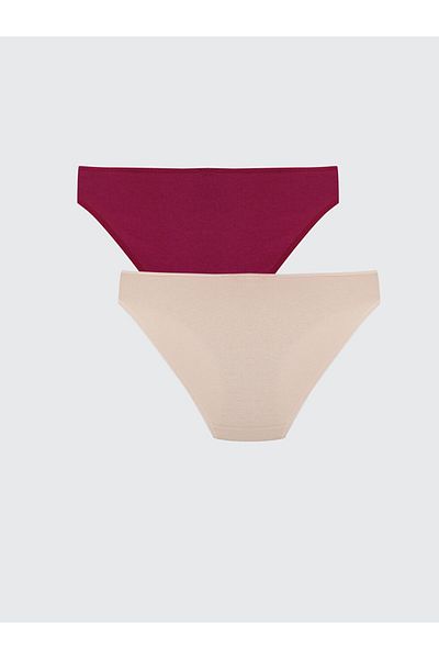 LC Waikiki Lcw Young Pink Plain Bikini Panties 2 Pack