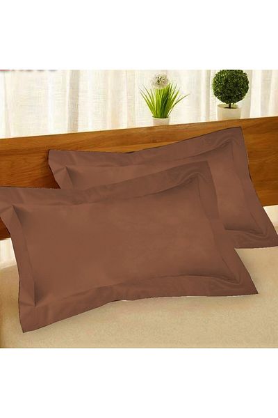 Kotonia Home Set 2 fete de perna Kotonia Home Damasc Saten DeLux - 100% bumbac, 70x70 cm, Ciocolata