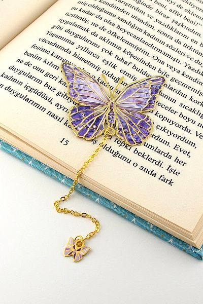 Solfera Μωβ πεταλούδα Vintage Chain Publisher AY020