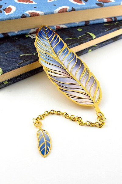 Solfera Pasăre albastră T_ 
 
 Separator Vintage Metal Reader Book cu lanț AY032