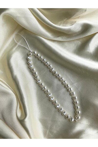 PEONY peonyofficiall İnci Ve Gümüş Şeffaf Tasarım Telefon Charmı Telefon İpi ...