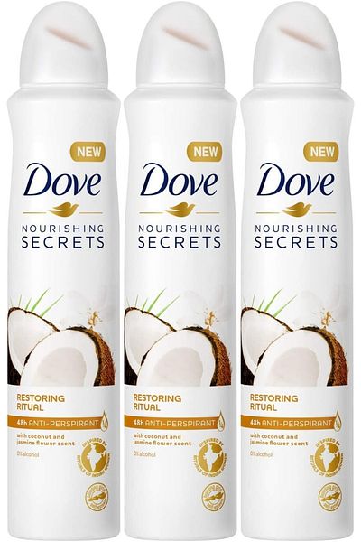 Dove Dove Nourishing Secrets Coconut & Jasmine Flower 250ml X 3