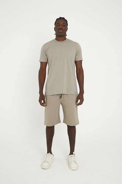 KAPHONE Men's Plain Shorts Tshirt Bottom Top Set