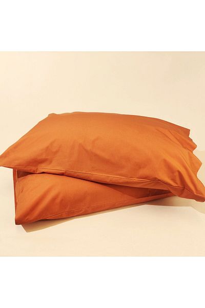 Kotonia Home Set 2 Fete de perna Kotonia Home, 100% bumbac, ranforce color uni, 50x80 cm, orange