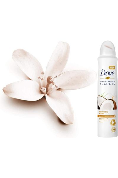 Dove أسرار التغذية بجوز الهند وزهرة الياسمين 250 مل × 2