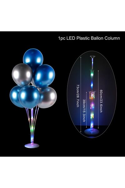Choice As picture 6 LED Light Balloons Holder Stand Support Column Confetti Baloon Baby Shower Birthday Par