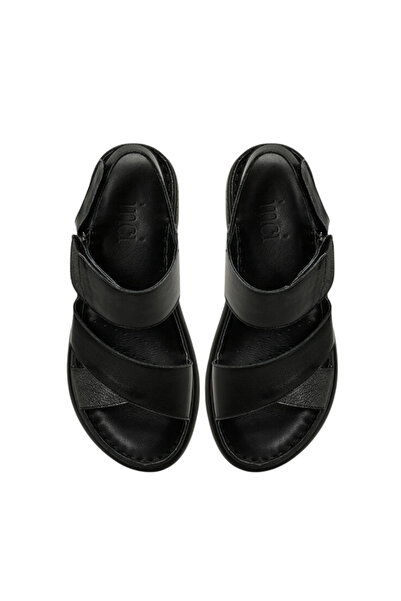 İnci İnci Fayla Hakiki Deri Kadın Sandalet