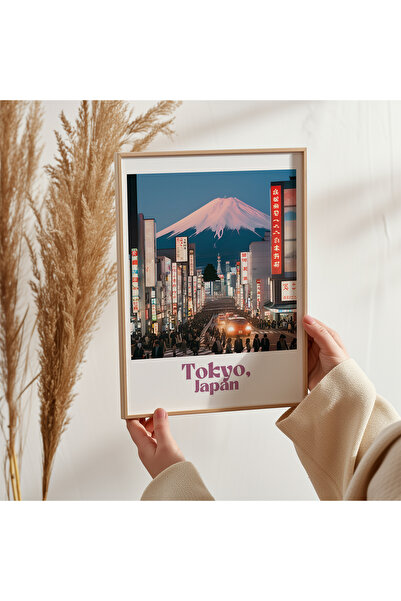 UNT Pictură „Tokyo” cu rama din lemn