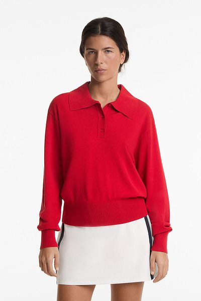 Oysho Knit sweater with a polo collar