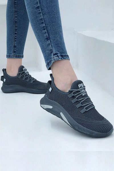 Gob London Women's Sneaker Casual Comfortable Lace-Up Mesh Knitwear Sports Shoes 1021-101-0014