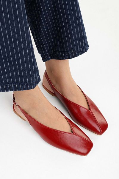 Shoeberry Női Noya Red Skin balerinák