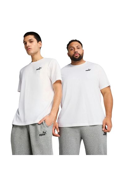 Puma Μπλουζάκι Puma Ess Small No. 1 Logo Tee, Λευκό, Ανδρικό