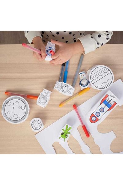 IKEA Aftonsparv Cardboard Painting Stencil, White, 15 Pieces Bs Digital Merchandising