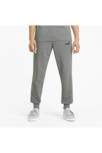 Puma Pants Puma Essentials Logo, Gray, Men