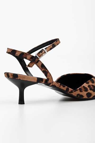 Shoeberry Women's Raphael Leopard Satin Stiletto