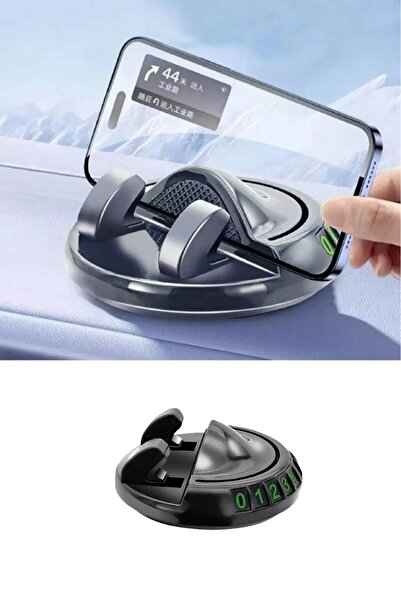 Yıldız İzi Araç İçi Telefon Tutuculu Numaratör Park Numarası Parkmatik Araba Numaratör Telefon Tutacağı 360°