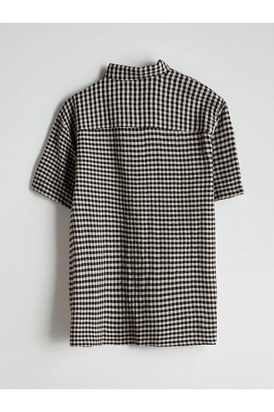 LC Waikiki Lcw Vision Black Regular Fit Plaid Men's Shirt