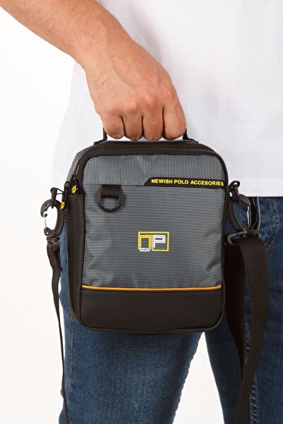 CERFF LEATHER CLUP Сіра сумка Imperteks через плече та ручна сумка