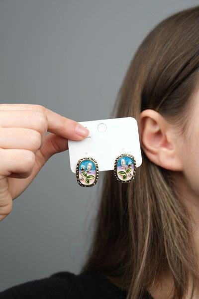 Jack Ferrero Women's Mineli Steel Earrings