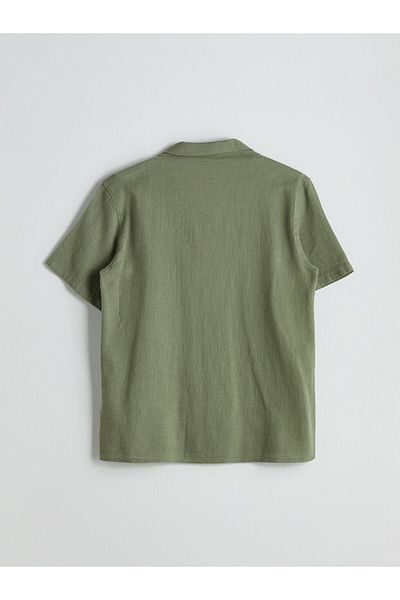 LC Waikiki Lcw Vision Green Regular Fit Men's Short Sleeve Shirt