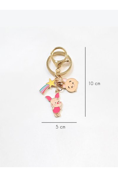 neşe palamudu Piglet Charm Metal Keychain