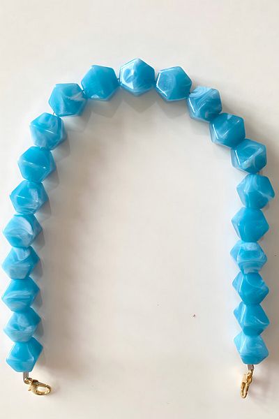 vollen yarn Mâner octogonal din acril cu mărgele de piatră
