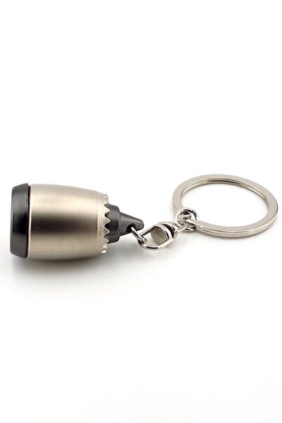 Solfera Airplane Jet Engine Shaped Aviator Engineer Pilot Metal Key Chain Heavy Duty Kc267