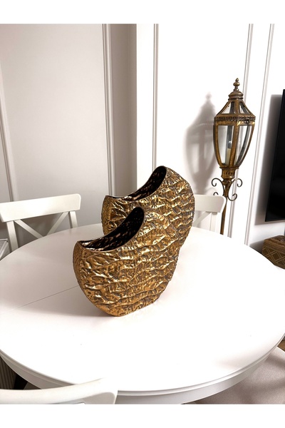 THE LİNSE Metal Dekoratif Çiçeklik Takımı