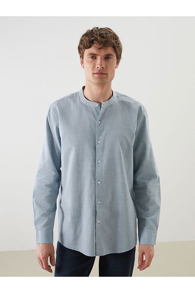 LC Waikiki Regular Fit Long Sleeve Poplin Men's Shirt