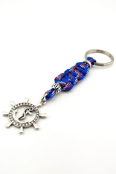 Solfera Anchor Rudder Ship Boat Marine Macrame Knit Keychain Kc308