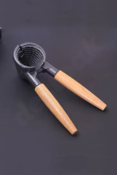 Destpak Walnut Cracker with Wooden Handle - 1St Quality Luxury Hazelnut and Walnut Cracker - Robust Mechanism - Wooden Handle