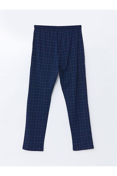 LC Waikiki Green Standard Fit Plaid Men's Pajama Bottom