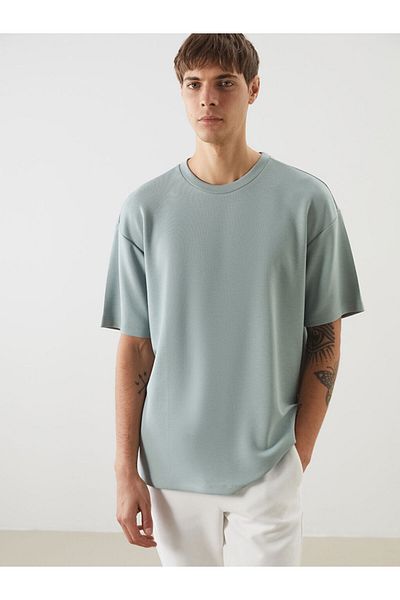 LC Waikiki Lcw Vision Green Crew Neck Men's Short Sleeve T-Shirt