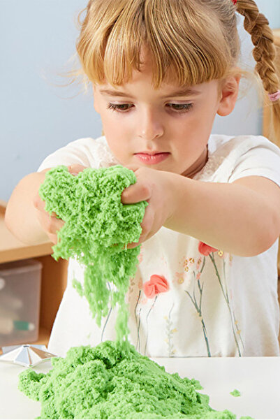 TutturX Natural Kinetic Sand 1000Gr with Bucket and 12 Molds as a Gift