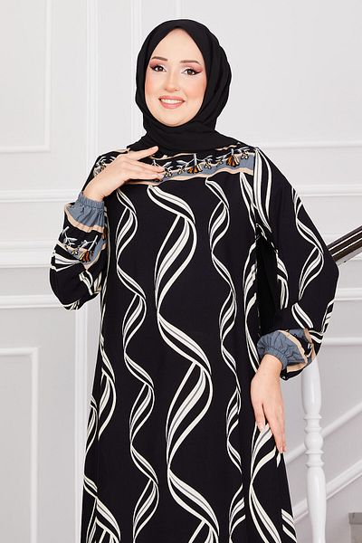 EBRUTESETTÜR Ivy Patterned Hijab Dress