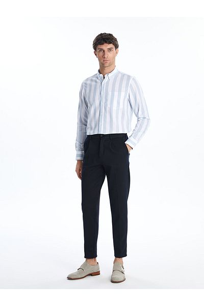 LC Waikiki Regular Fit Long Sleeve Striped Men's Shirt