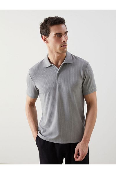 LC Waikiki White Polo Collar Short Sleeve Men's T-Shirt