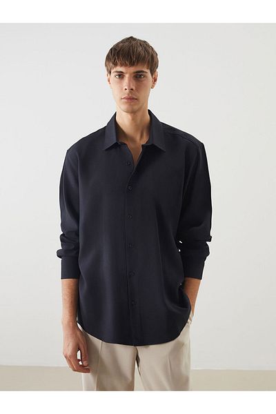 LC Waikiki Ανδρικό μακρυμάνικο πουκάμισο LCW Vision Comfortable Fit
