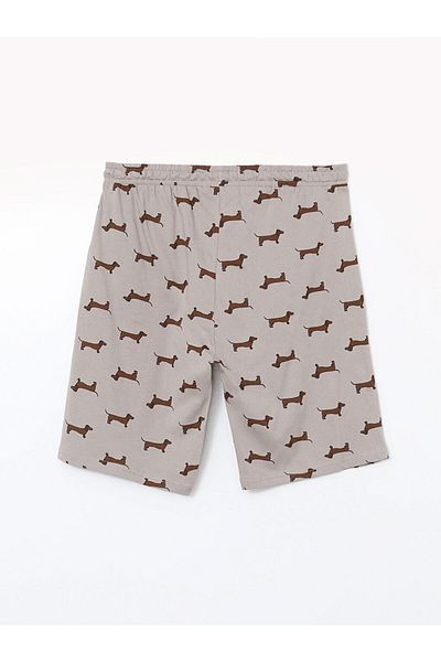 LC Waikiki Beige Standard Fit Men's Pajama Bottom Shorts